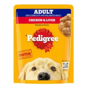 Pedigree Adult Wet Dog Food -Chicken & Liver Chunks in Gravy Flavour 1-Pcs