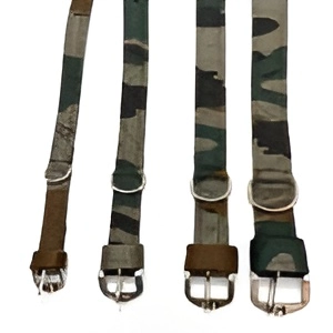 Heavy Duty Army Style Camouflage Dog Collar