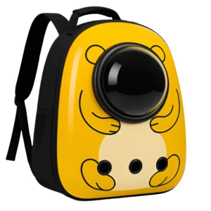 Yellow Bear Style Pet Backpack