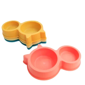 Cat Shaped Dual Feeding Bowl