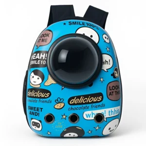 Blue Cartoon Pet Bag