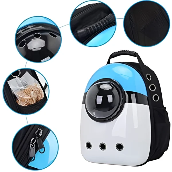 White & Blue Pokemon Pet Backpack