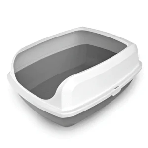 Modern Minimalist Semi-Closed Cat Litter Box (M)