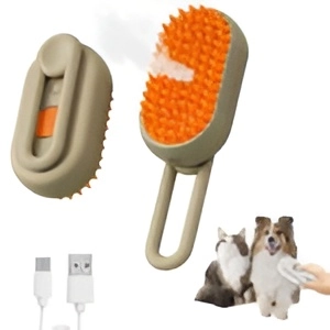 360° Rotating Pet Steam Grooming Brush