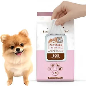Thick, Soft & Natural Pet Grooming Wipes – 100 Sheets