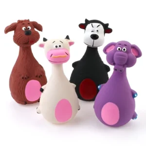 Premium Latex Animal Chew & Squeaky Toy