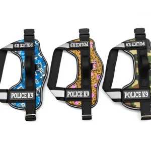 Police K9 Printed Reflective Dog Harness