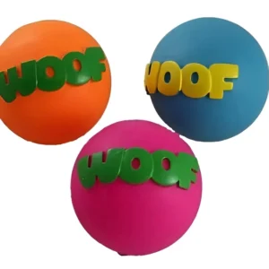 Woof Squeaky Ball Toy